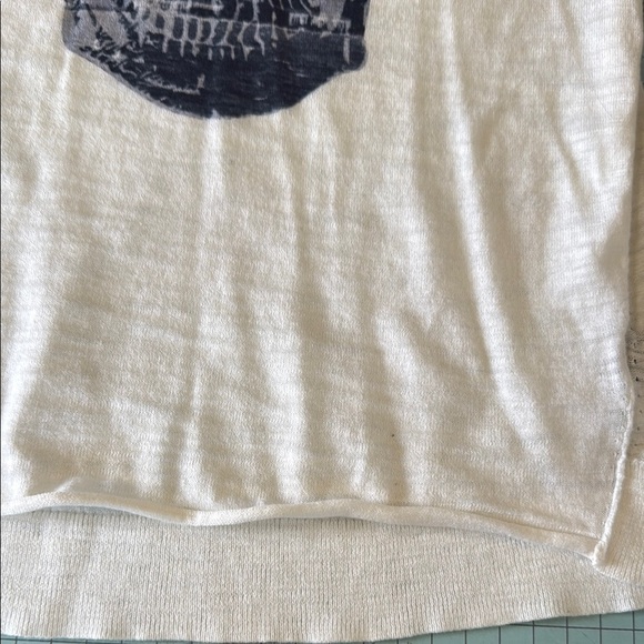 Skull cashmere White Tank Top with Skull Print - Picture 6 of 8